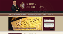 Desktop Screenshot of bobbycloudlaw.com